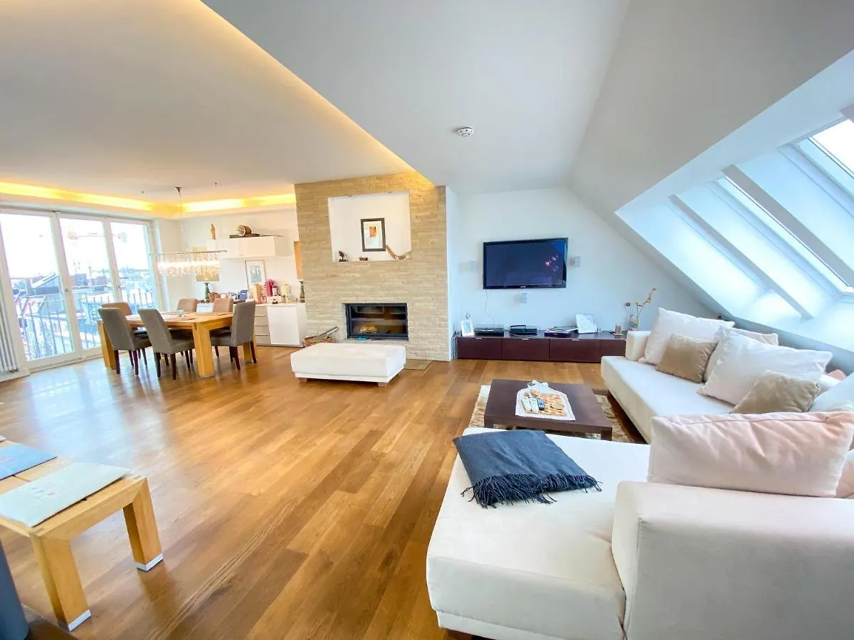 Exklusives Panorama Penthouse Im Herzen Von Munchen, Dachterasse, Kamin Apartamento Alemanha