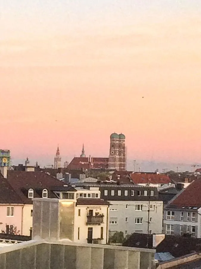 Exklusives Panorama Penthouse Im Herzen Von Munchen, Dachterasse, Kamin Apartamento